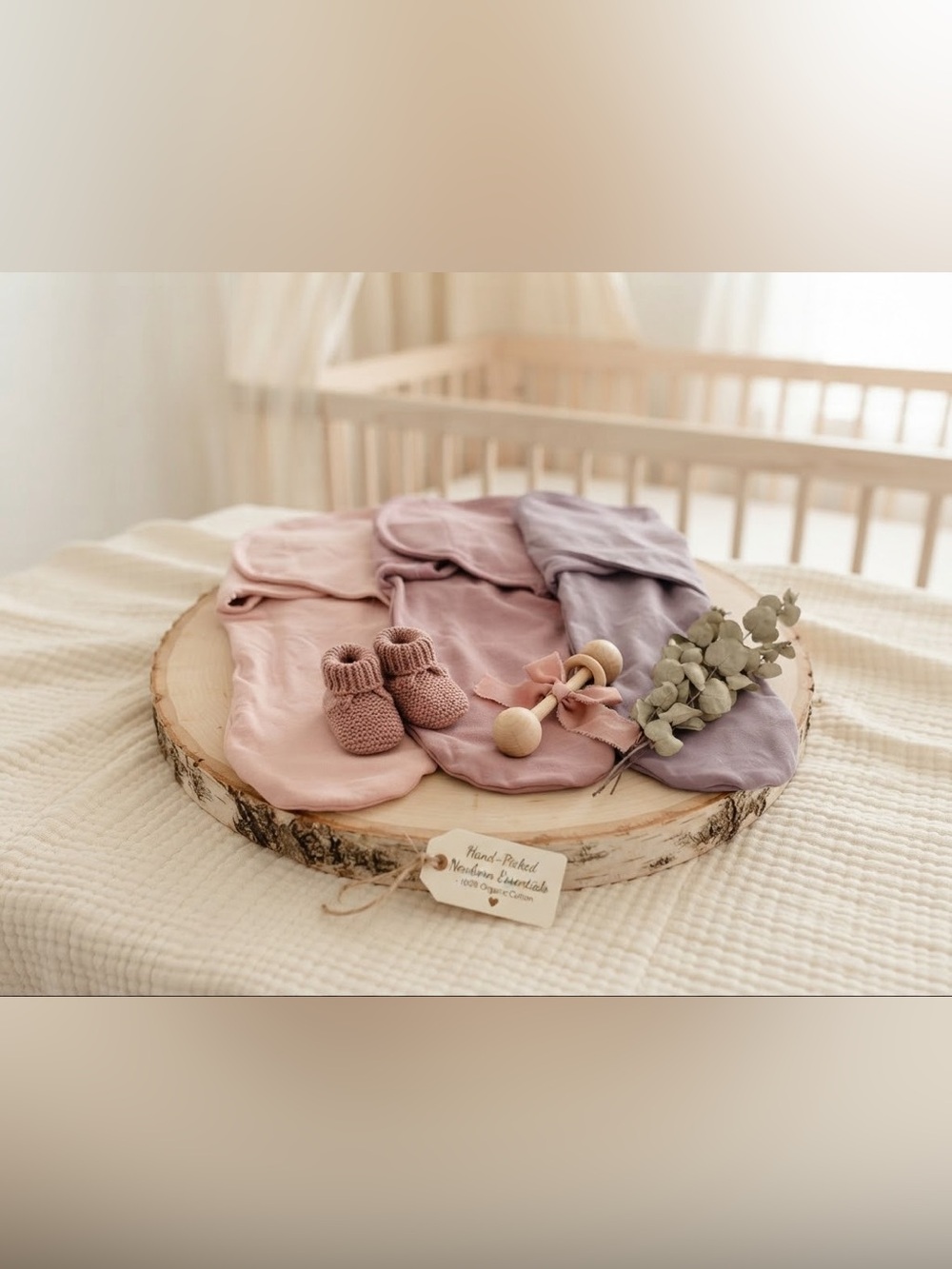 Soft Swaddle Set - Pink, Dark Pink, & Lavender